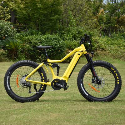 China Fat bike aluminum alloy full suspension electric ebike electric bicycle for sale