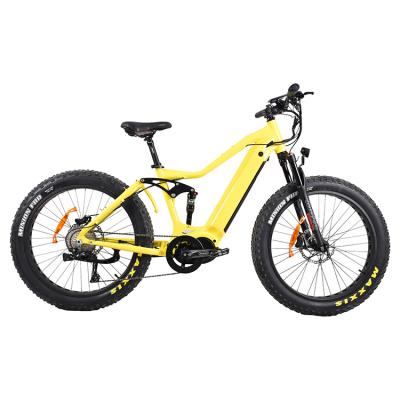 China Fat Tire Aluminum Alloy Electric Bike 1000w Full Suspension Ebike for sale