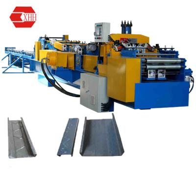 China 60-300mm Automatic GI Channel U Z C Purline Gutter Roll Forming Keel Machine for sale