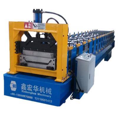 China 875mm XHH YX13.7-875 Tile Making Iron Self Seam Casting Lock Small Sheet Metal Roof Panel Forming Machine for sale