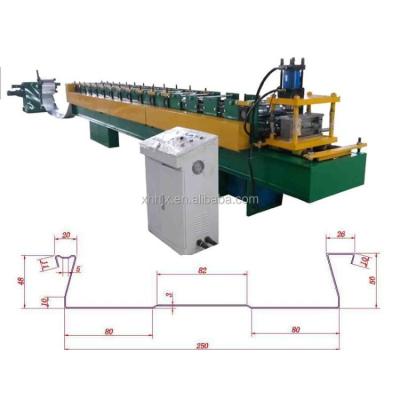 China 250mm XHH YX50-250 Floor Decking Deck Panel Roll Metal Glazed Tile Making Form Machine for sale