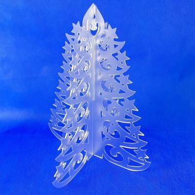 China Christmast Ornament MY Custom Assembled Festival Tree Acrylic Christmas Ornament Decorative Transparent Christmas Tree for sale