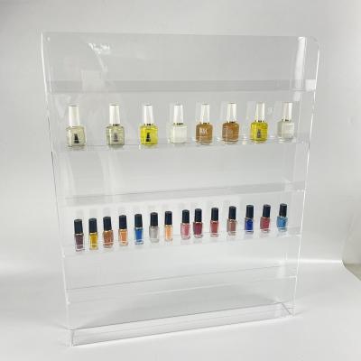 China Eco-friendly Hot Selling Wall Mount Acrylic Nail Polish Display Rack for sale