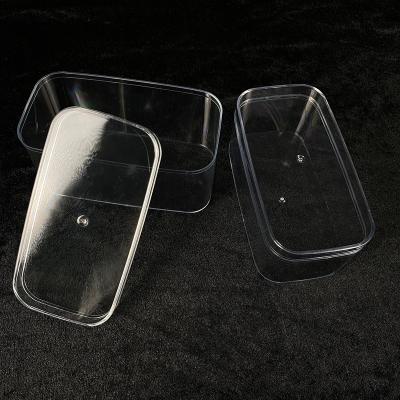 China Recycled materials clear display case plastic box dessert box acrylic cake candy box for mall for sale