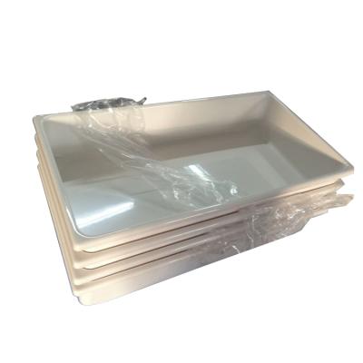 China OEM Sustainable Product Large Size Vacuum Shaped ABS Plastic Tray For Pet Food for sale