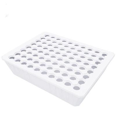 China Eco-friendly ABS Plastic Ebb and Flow Trays Grow Tray Hydroponic System Greenhouse 80 Cell Hydroponic Tray for sale