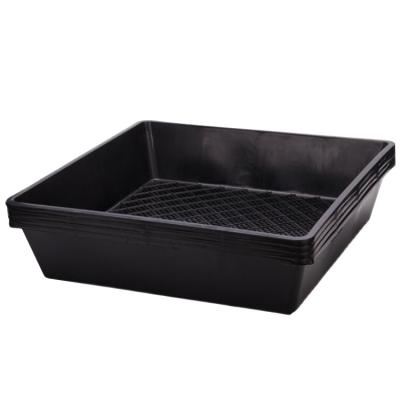 China OEM Size ABS Black Eco-friendly Plastic Spread Tray Custom Size ABS Hydroponic Flood Tray for sale