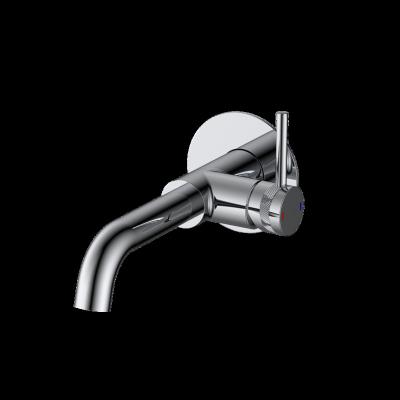 China Metered Faucets Hidden Mixer Kitchen One Hole Single Handle Wall Mounted Hot And Cold Water Tap Mixer Built In Faucet for sale