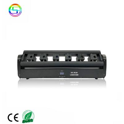 China Colorstar 6-Head Mini Good Price Party Stage KTV Moving Head RGB Laser Beam Lights for sale