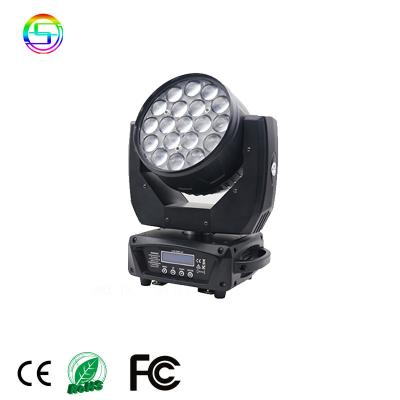 China Club china products led 19X15W moving head rgbw 4in1 zoom stage wash lights for sale