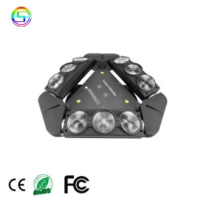 China Stage Stage Lighting Equipment Led 4in1 9x12w RGBW BEAM Moving Head Lights With Laser Strobe for sale