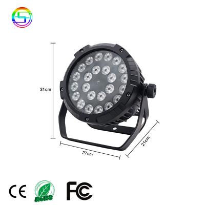 China Wedding Waterproof Led Stage Lighting Equipment 18*18w 6In1 Rgbw+uv Stage Par Light for sale