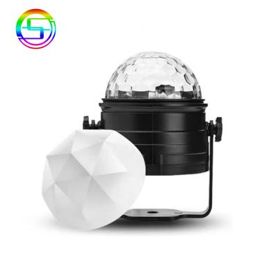 China 7-color crystal disco light 7-color stage lights DJ party bar magic colorful magic ball ball light 3*1W RGB for sale