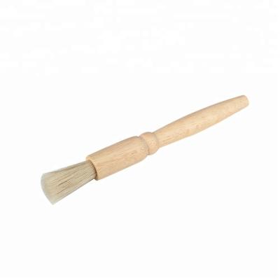 China Viable Coffee Grinder Cleaning Brush, Heavy Wooden Handle Espresso Brush Dusting Accessories for Home Bean Grain Coffee Tool Barista for sale