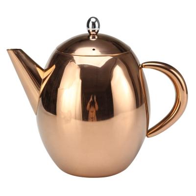 China Sustainable Copper Coffee Pot Stainless Steel Teapot for sale