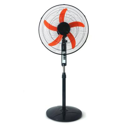 China Plastic Pedestal Fan 3 Speed ​​5 Blades AC DC Cooling Large Mold Maker Warehouse Colorful Electric Outdoor Floor Stand Industry Fan for sale