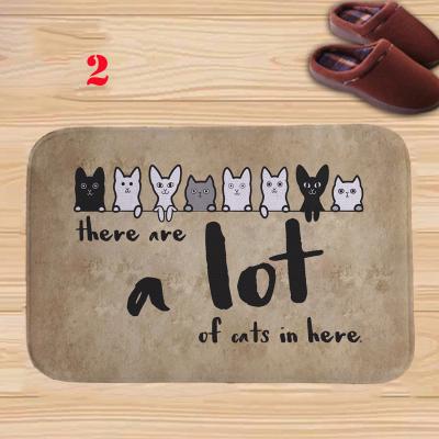 China Black Minimalist Style Personalized Mat Home Stocked Mat for sale