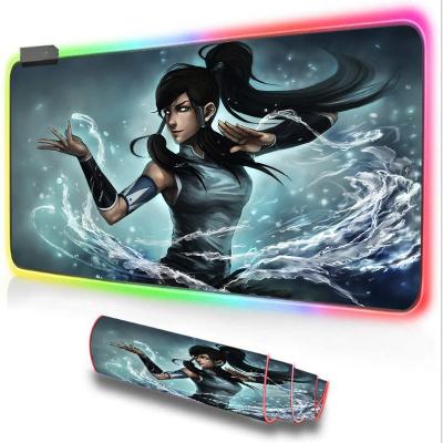 China RGB Gaming Mouse Pad Computer Gaming Mousepad Large Game Rubber Non-slip Mouse Pad for sale