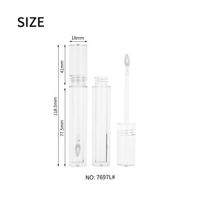 China Cosmetic High End Transparent Clear Tube Lip Gloss Liquid Lipstick Make Up Packaging for sale