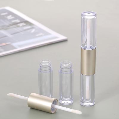 China Good Quality OEM Cosmetic Double Ended Squeeze Lip Gloss Tube Packaging for sale