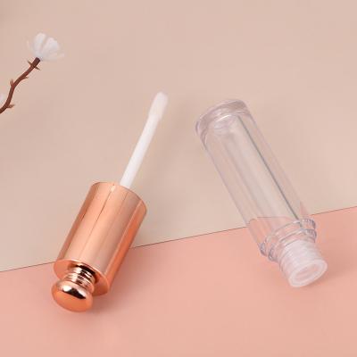 China Wholesale Private Label Lip Gloss Makeup Packaging Containers Luxury Round Empty Tubes Lip Gloss Cosmetics for sale