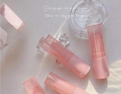 China 2022 Cosmetic Unique Design Pink Lift Up Empty Round Plastic Lipstick Tube for sale