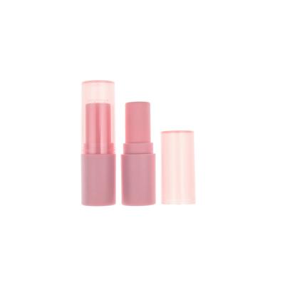 China Cosmetic Round Matte Pink Lip Balm Lipstick Tubes Container For Makeup Tubes In Stock for sale