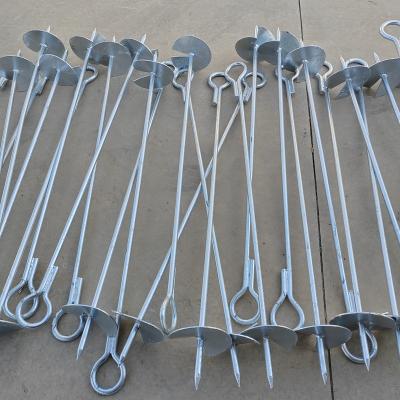 China Seafood Farm Customized Product Hot-Dipped Galvanized Coated Screw Anchor / Auger Anchor With Good Price for sale