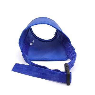 China Stocked 2022 new bule Breathable Anti Bite Cage Bite-proof Anti Barking Cute Dog Mouth Covers the dog muzzle leather for sale