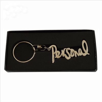 China Custom Branded Metal Letter Shape Key Chain For Promotion for sale