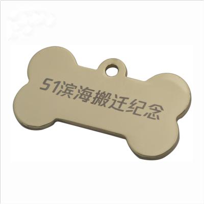 China Europe Laser Engraved Gold Collar Dog Tag for sale