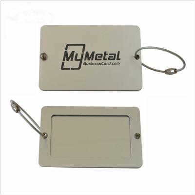 China Good Quality OEM Metal Manufacturer Custom Travel Bag Name Tag for sale