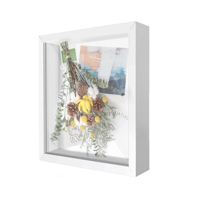 China 8x10 Stored In Shadow Box Frame Showcase With Wooden Letter Stickers With Box Plexiglass Showcase Box Frame Front Loading Display for sale