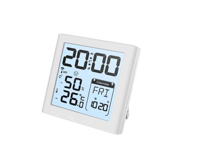 China Antique Style Digital Alarm Clock For Display And Wall Hanging White Fashionable Multifunction Table Clock for sale