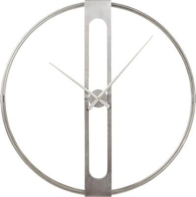 China Antique Style Wall Clock Clip Sliver For Home Decor Metal Mechanism Modern Luxury Clock for sale