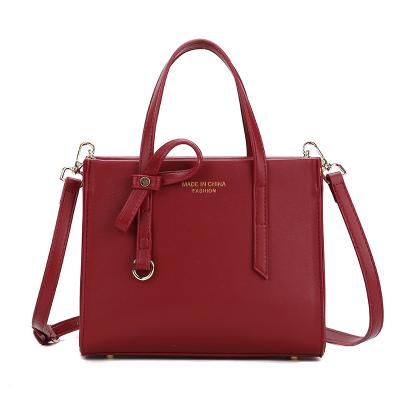 China Drop Shipping Large Capacity Ladies Handbags Solid Color Casual Style Lightweight Shoulder Bag For Woman for sale