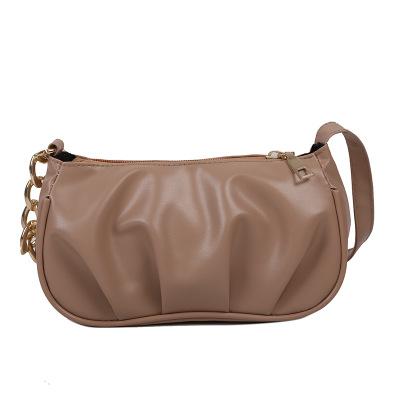 China New Texture 2021 Fashion Messenger Bag Fashion Women Fashionable Leather Ladies Handbags Armpit Bag for sale