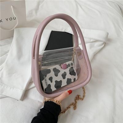 China 2021 Sac A Femme Multi-Function PVC Main Transparent Small Square Small Bag For Women Fashion Ladies Mini Jelly Bags for sale