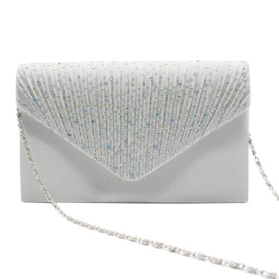 China Lightweight Ladies Evening Clutch Bag Envelope Rhinestone Party Prom Clutch Handbag Wedding Woman Chain Bags for sale