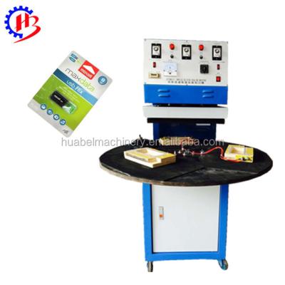 China Paper Card Commodity And Packing Usb Drive Blister Sealing Machine With Low Price for sale