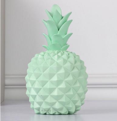 China Europe Resin Nordic Creative Pineapple Home Decoration. Piggy Bank Children's Resin TV Cabinet Decoration for sale