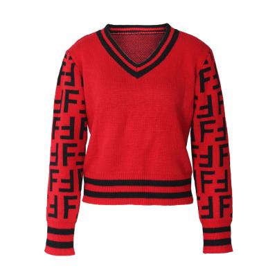 China Korean Cheap Women's Tiktok Sweater Women's Sweater Short Sleeve Sweater Anti-Wrinkle I203-4 Wholesale Women's Dress for sale