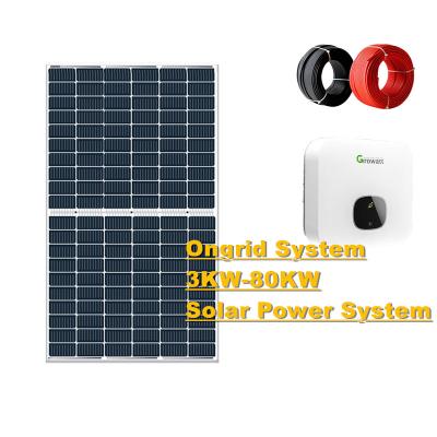 China Home S9-3 Pitched Roof 20kw 30kw Home Kit 30 KVA 50kva Solar Grid Tied Solar Generator Set for sale