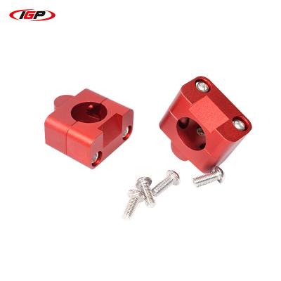 China Popular CNC Clamp Rough Surface Oversized Handlebar 28.6mm Kit Handlebar Clamp for sale