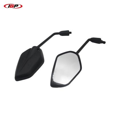 China Modern Plastic Screw Thread Left Right Motorcycle M8/M10 Mirror Handle Bar End Mirror for sale