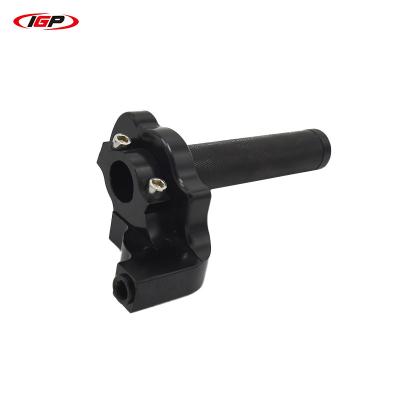 China Custom Unversial Logos CNC Machined Aluminum Universal Motorcycle Throttle Grip for sale