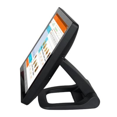 China 15 inch Aluminum Alloy POS with 9.7 inch Second Display and 64G/128G/256G SSD Storage for sale