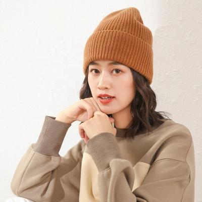 China Fashion Autumn Winter Quality Inner Mongolia Cashmere Woman Classic Cashmere Slouchy Slouchy Beanie for sale