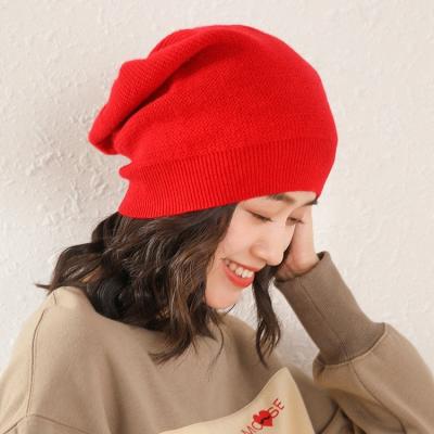 China breathable & Factory wholesale waterproof high quality cashmere Inner Mongolia winter beanie hat slouchy cashmere for sale