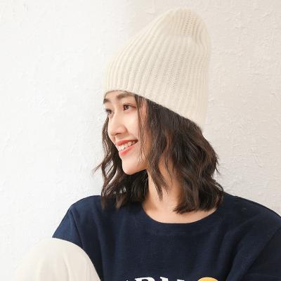 China Wholesale Winter COMMON High Quality Rib Autumn Factory Cashmere Knitting Hat Knit Beanie For Women for sale